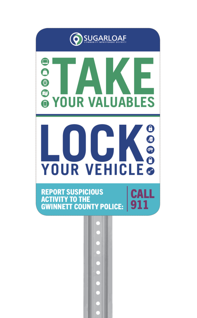 Take & Lock Signage Example